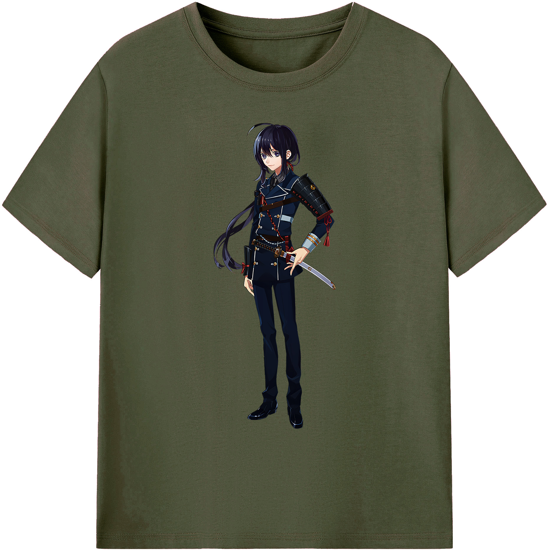 （画像用） 刀剣乱舞 Touken Ranbu 綿100％ メンズ半袖Tシャツ｜肌触りやわらか＆通気性